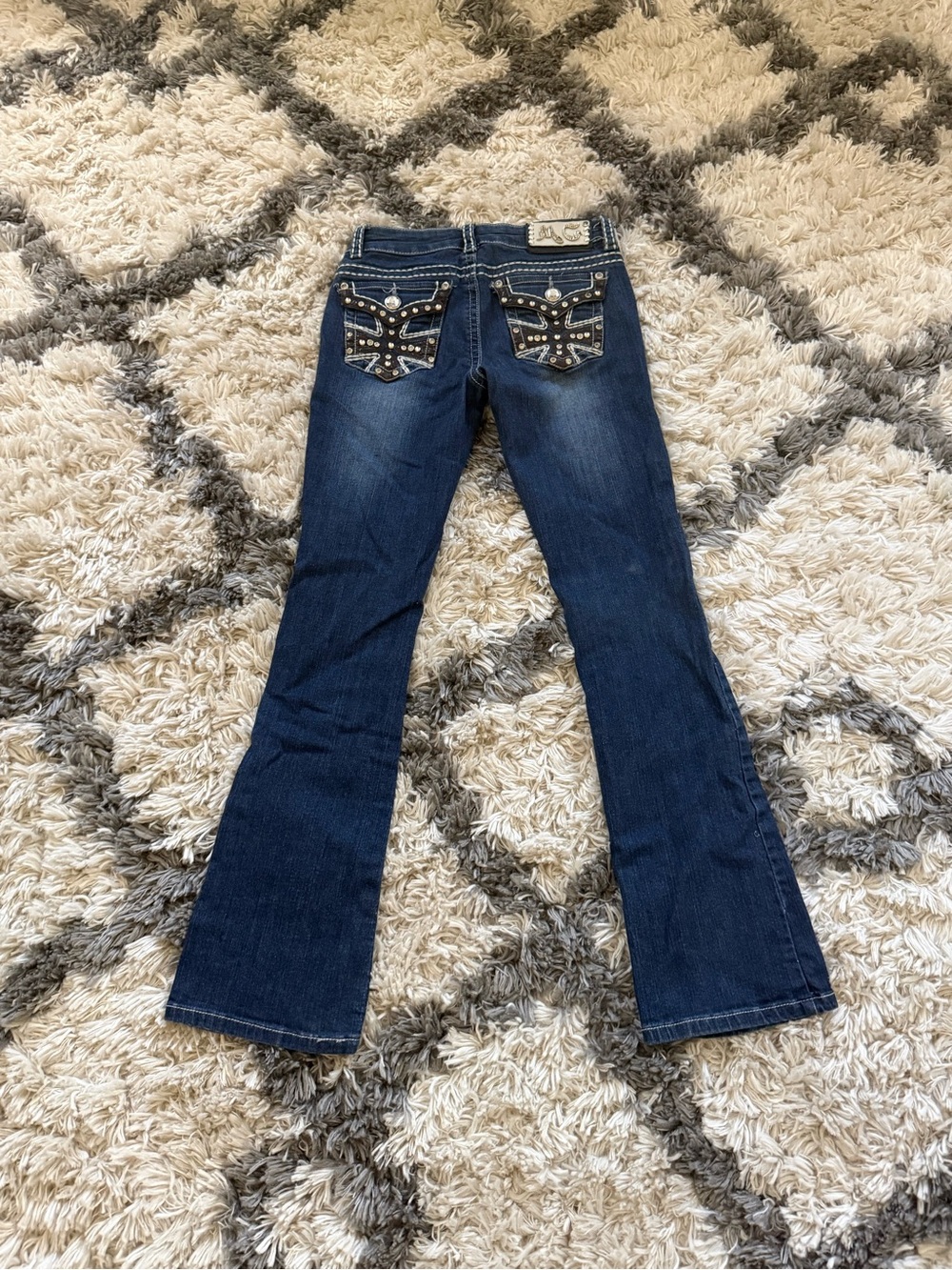 Y2K Miss Chic Embellished Women's Jeans